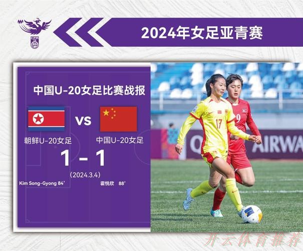 世界杯赛程，开云体育：U-20女足亚洲杯首轮 中国队1:1战平朝鲜队